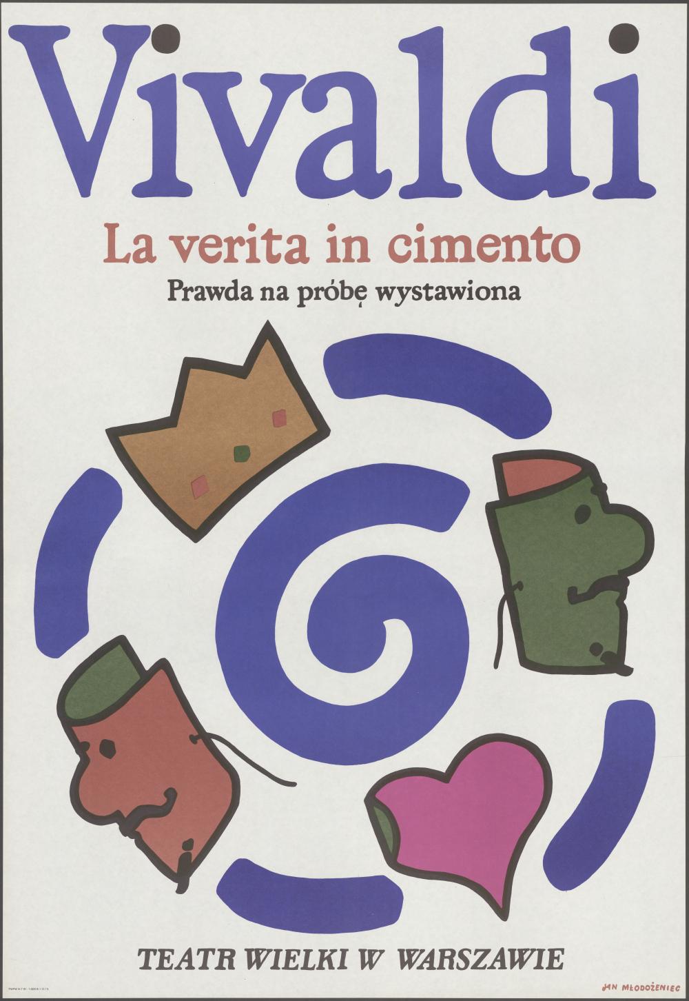 Plakat „La verita in cimento” Antonio Vivaldi 21-02-1981