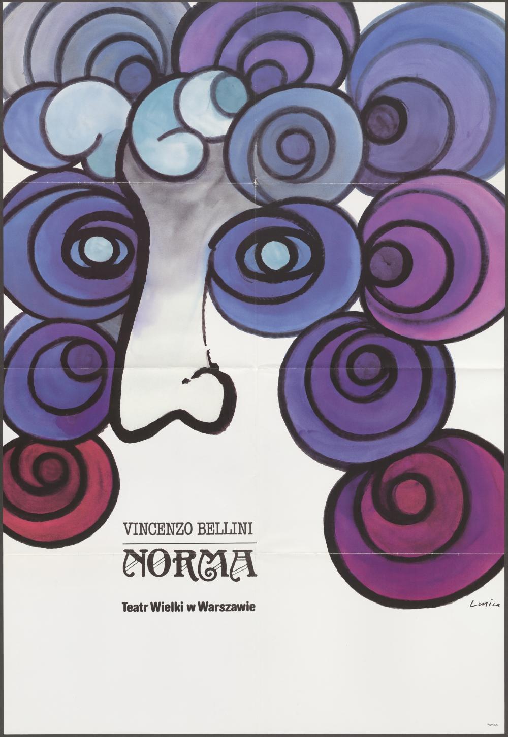 Plakat „Norma” Vincenzo Bellini 15-02-1992