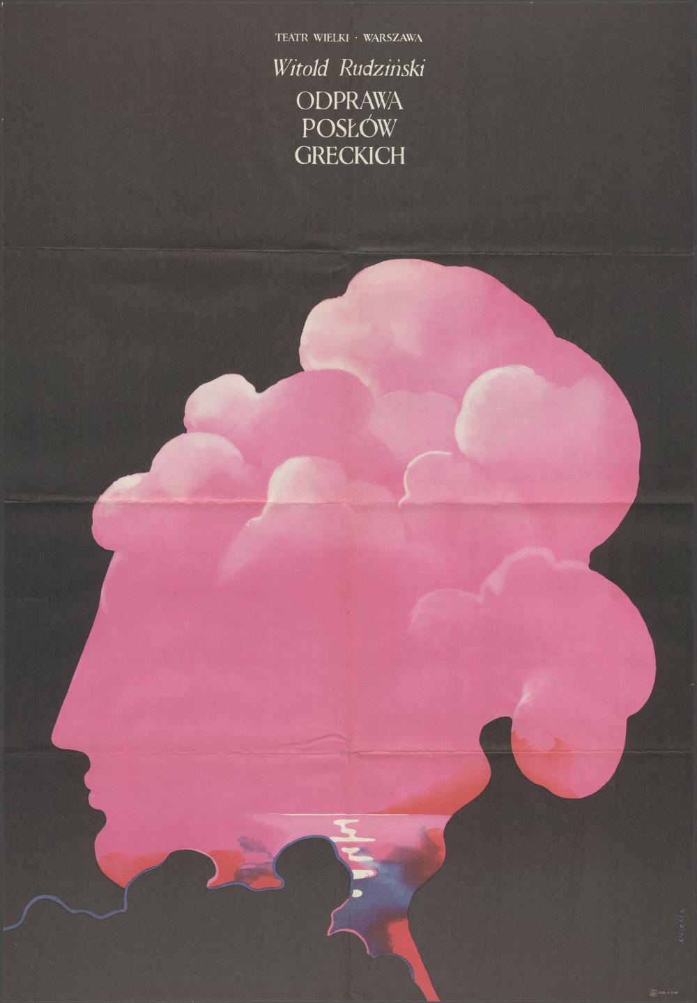 Plakat „Odprawa Posłów Greckich” Witold Rudziński 18-02-1972