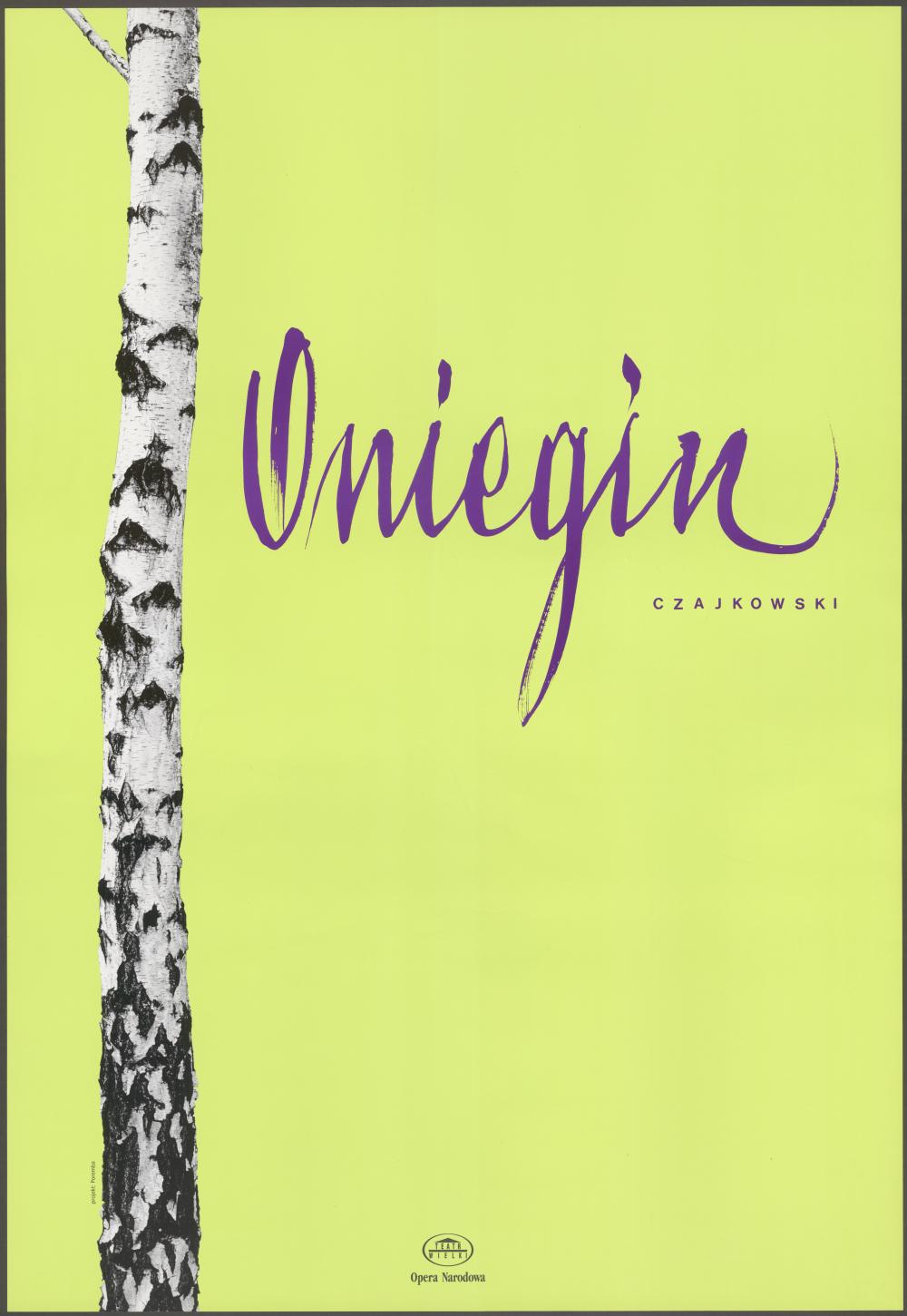 Plakat „Oniegin” Piotr Czajkowski 05-04-2002