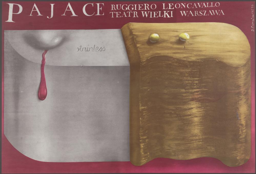 Plakat „Pajace” Ruggiero Leoncavallo 26-06-1977