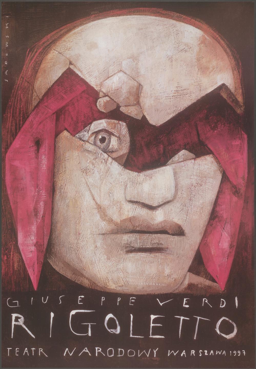Plakat „Rigoletto” Giuseppe Verdi 12-03-1997
