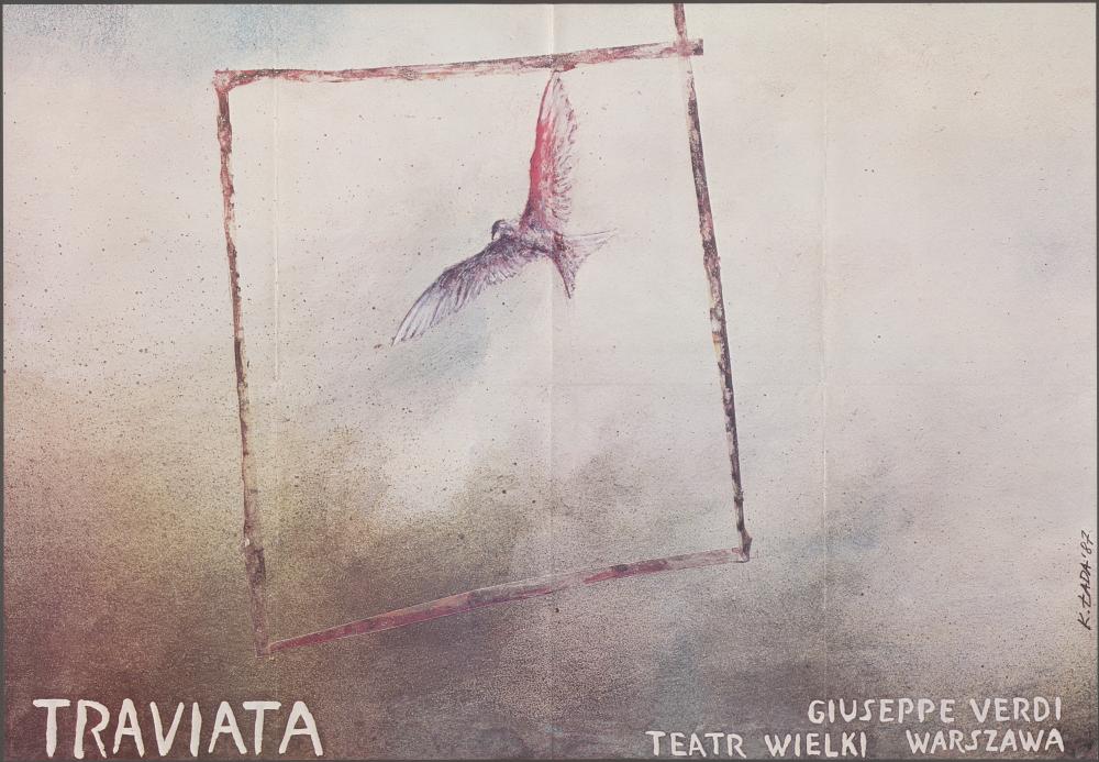 Plakat. "Traviata". Giuseppe Verdi 22-02-1987