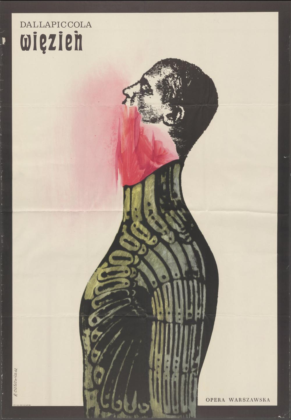 Plakat „Więzień” Luigi Dallapiccola 16-02-1963