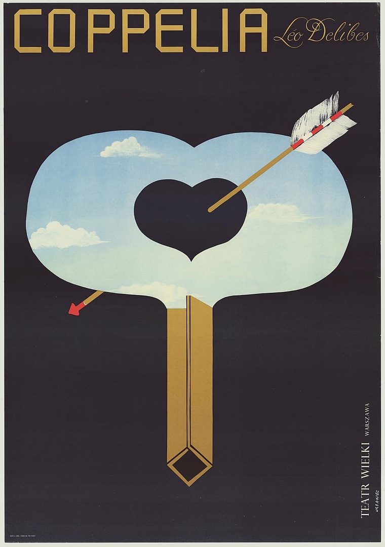 Plakat „Coppelia" Leo Delibes 1974-04-06