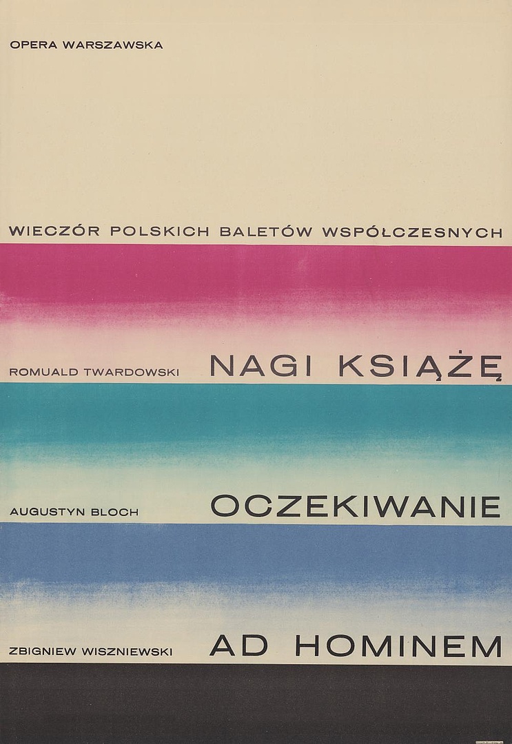 Plakat. „Nagi książę” Romuald Twardowski 1964-10-07