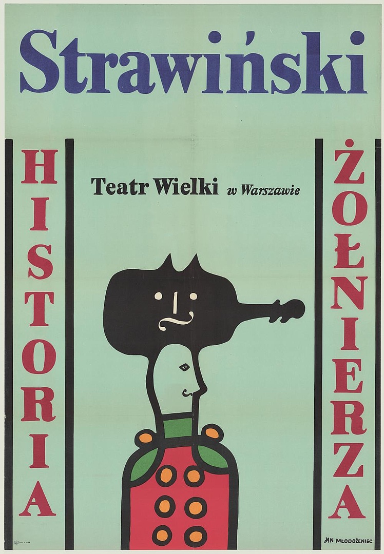 Plakat. „Historia żołnierza” Igor Strawiński 1972-02-18