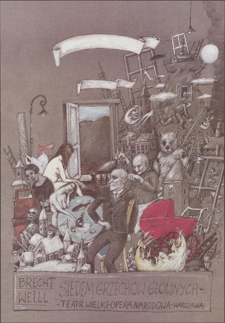 Plakat „Siedem grzechów głównych” Kurt Weill 16-11-2001
