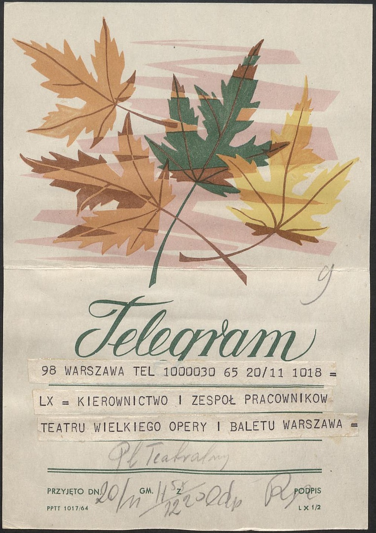 Otwarcie Teatru Wielkiego w Warszawie 19-11-1965