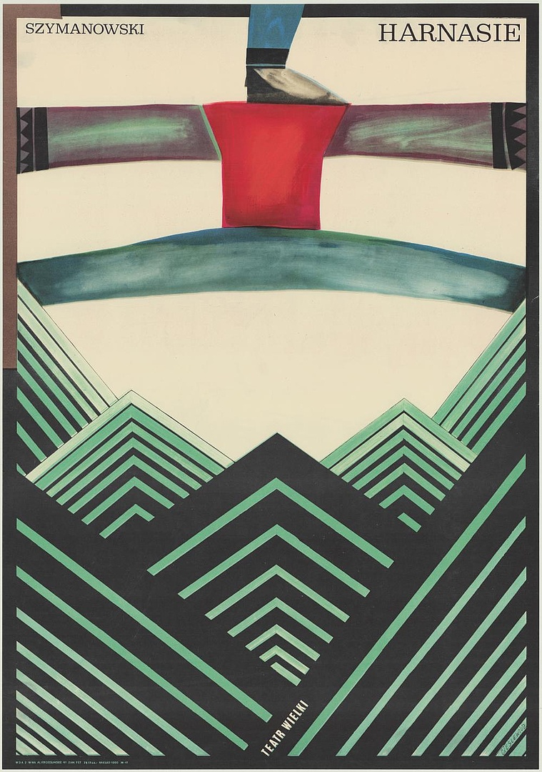 Plakat.„Harnasie” Karol Szymanowski 1966-11-23