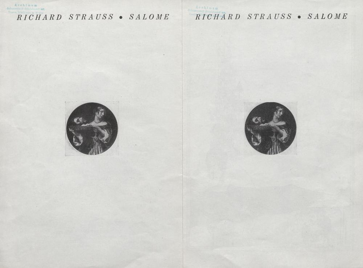 Wkładka obsadowa. „Salome” - Richard Strauss