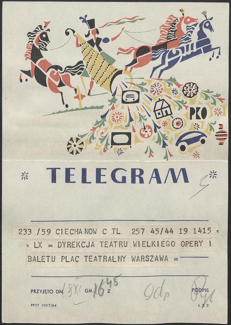 Otwarcie Teatru Wielkiego w Warszawie 19-11-1965