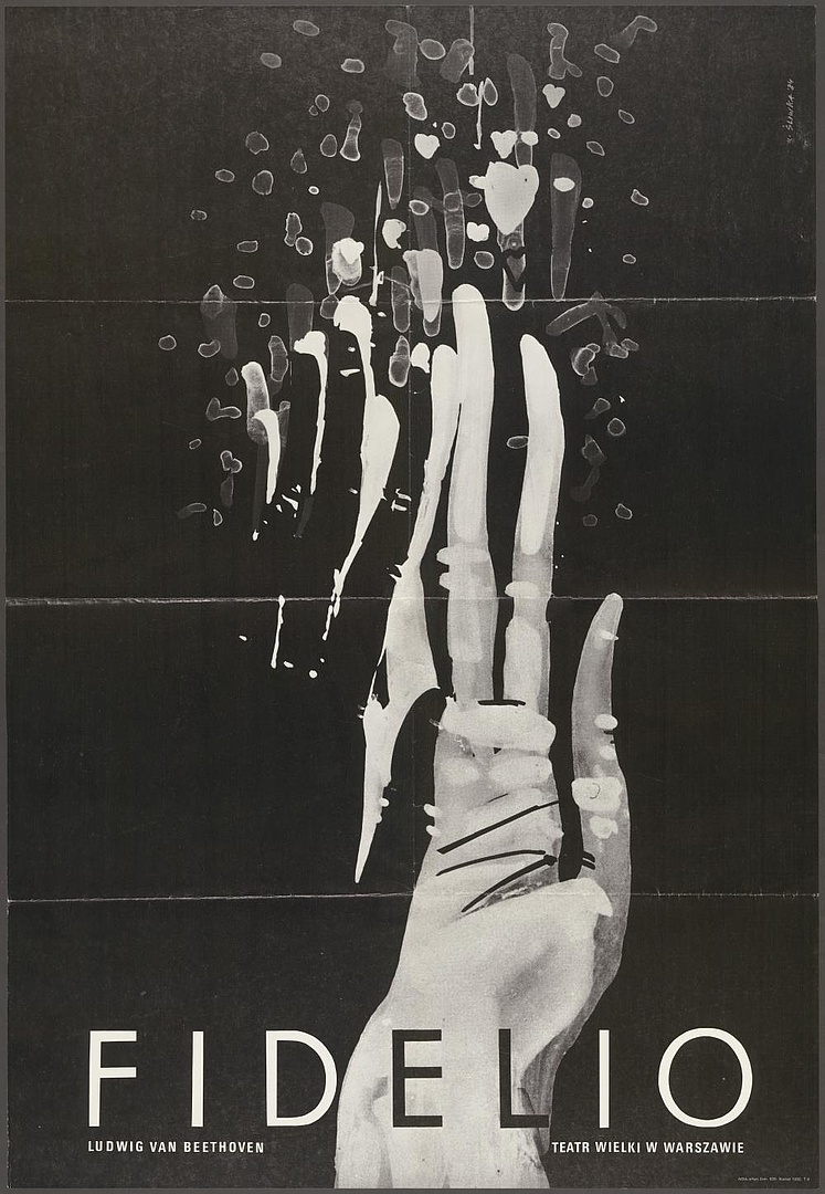 Plakat „Fidelio” Ludwig van Beethoven 11-05-1985