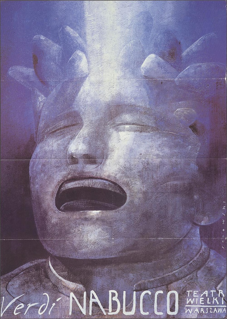 Plakat „Nabucco” Giuseppe Verdi 26-06-1992