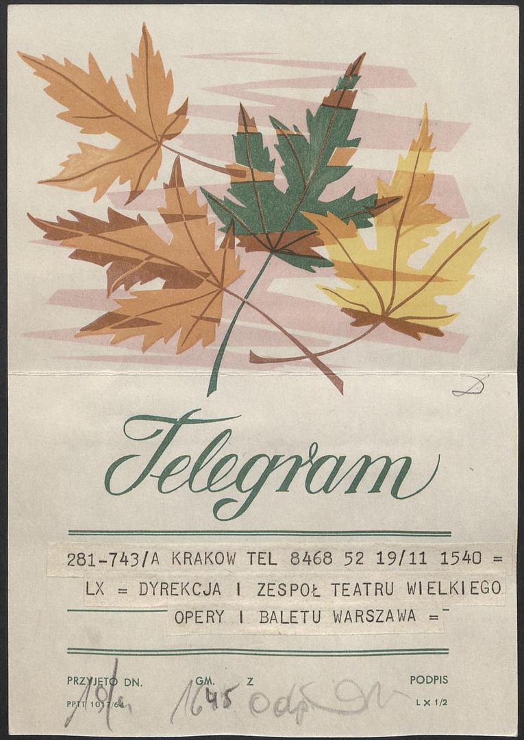 Otwarcie Teatru Wielkiego w Warszawie 19-11-1965