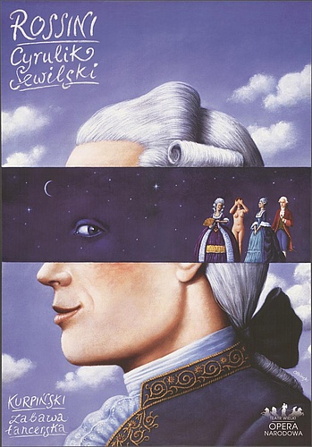 Plakat. Gioachino Rossini „Cyrulik Sewilski” i „Zabawa Tancerska” z muzyką Karola Kurpińskiego 31-0-.2007