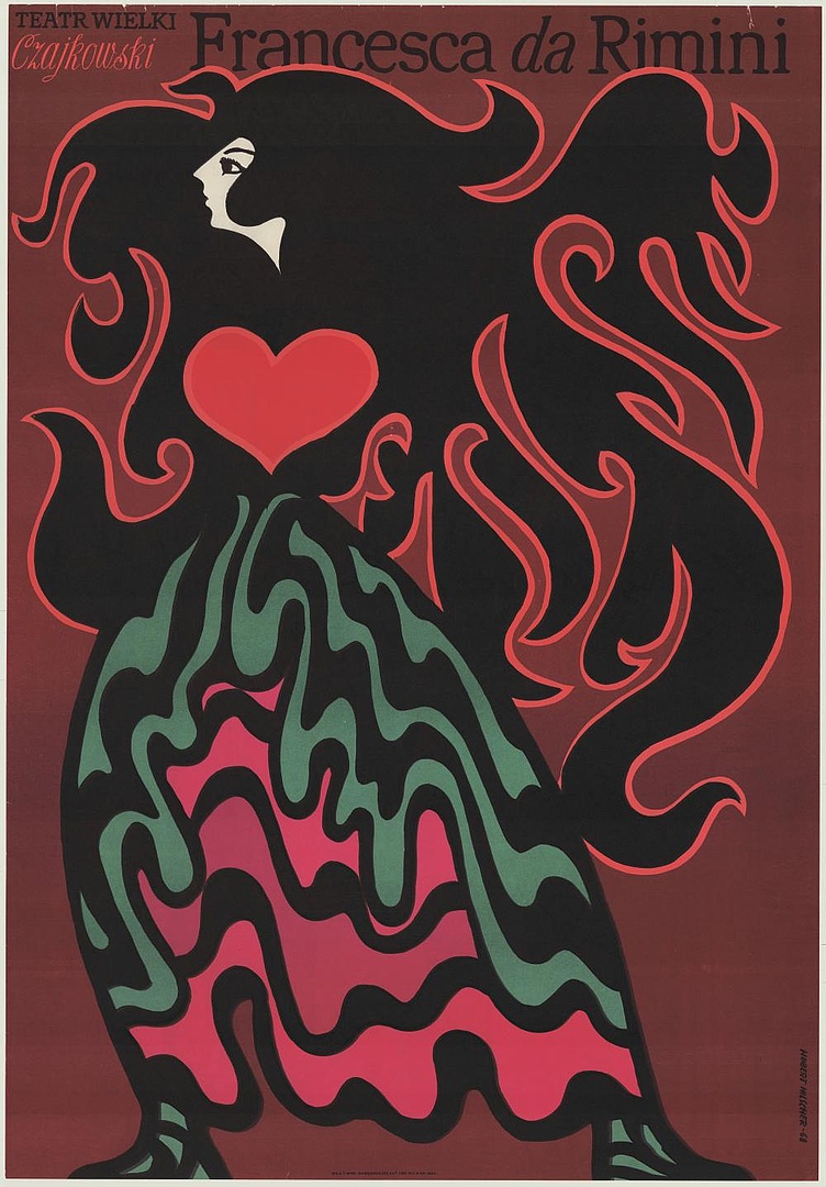 Plakat. „Francesca da Rimini” Piotr Czajkowski 1968-04-20