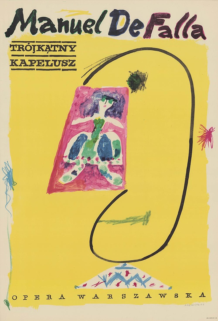 Plakat. „Trójkątny kapelusz” Manuel De Falla 1962-10-04