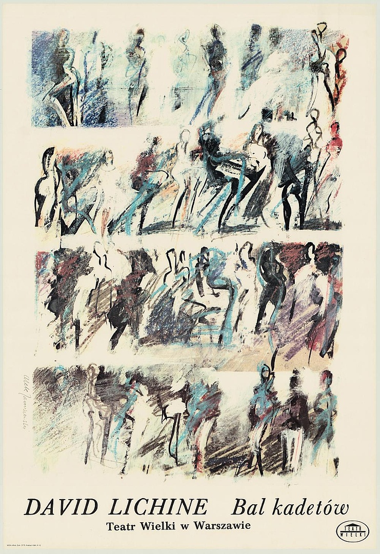 Plakat. „Bal kadetów” Johann Strauss 1986-05-10