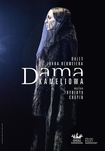 Plakat "Dama kameliowa" Fryderyk Chopin / John Neumeier premiera polska 2018-04-20