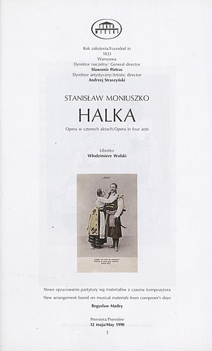 Program „Halka” Stanisław Moniuszko 12-05-1990