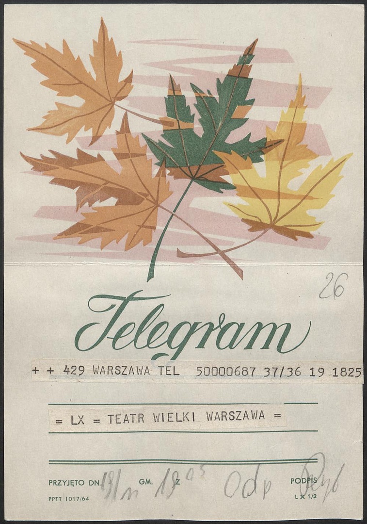 Otwarcie Teatru Wielkiego w Warszawie 19-11-1965