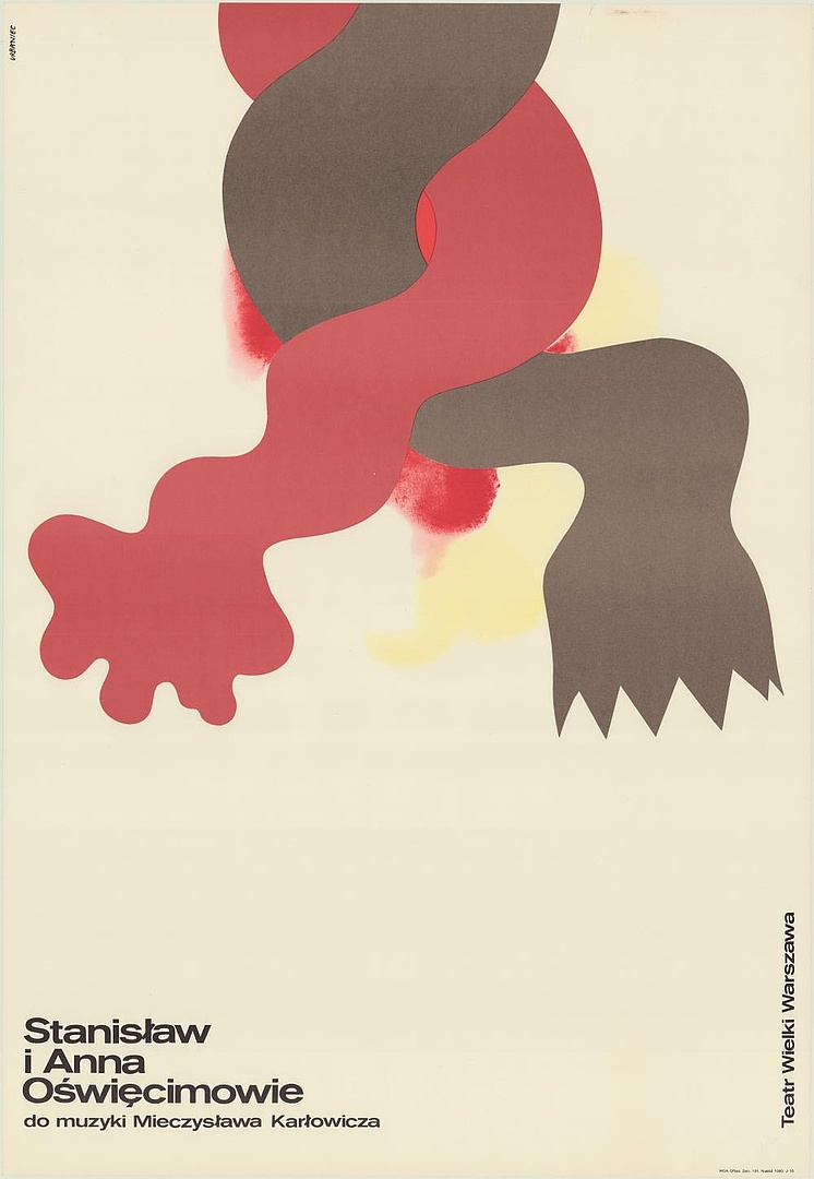 Plakat „Stanisław i Anna Oświęcimowie” Mieczysław Karłowicz 1976-04-04