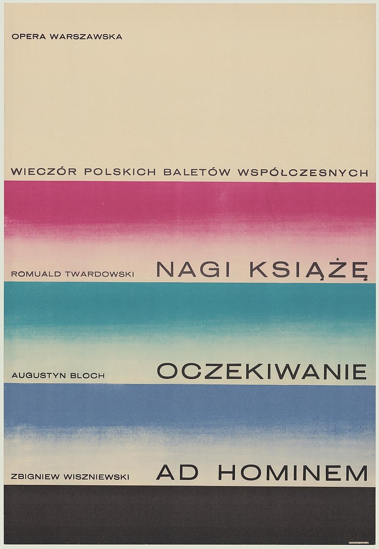 Plakat. „Oczekiwanie” Augustyn Bloch 1964-10-07