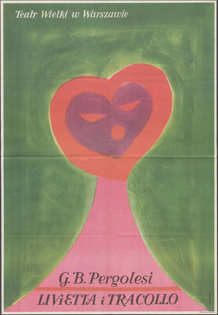 Plakat. „Livietta i Tracollo” Giovanni Baltista Pergolesi 06-02-1971