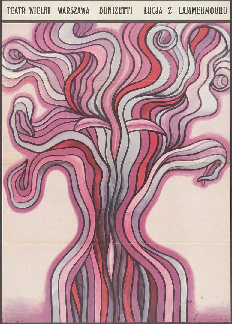 Plakat. „Łucja z Lammermoor” Gaetano Donizetti 05-03-1972