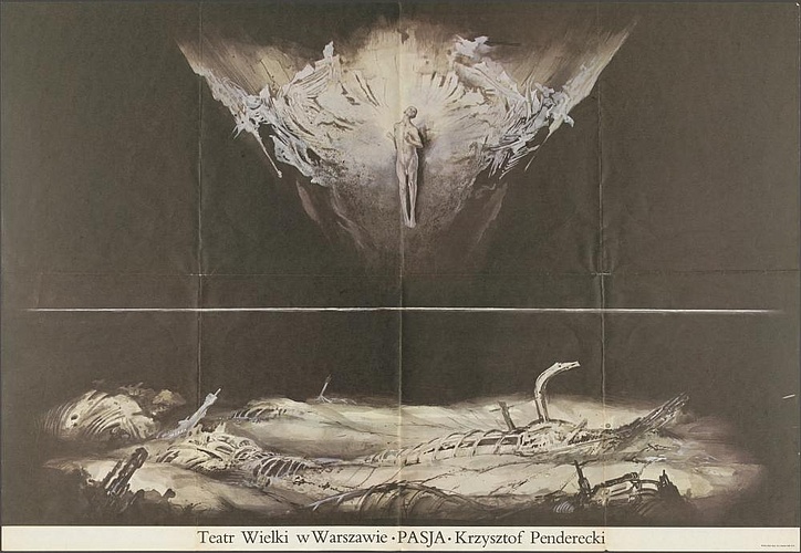 Plakat „Pasja” Krzysztof Penderecki 14-01-1979