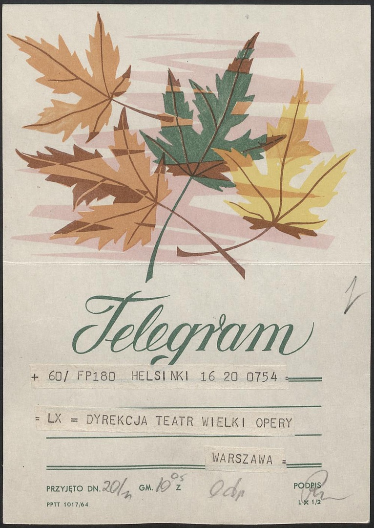 Otwarcie Teatru Wielkiego w Warszawie 19-11-1965