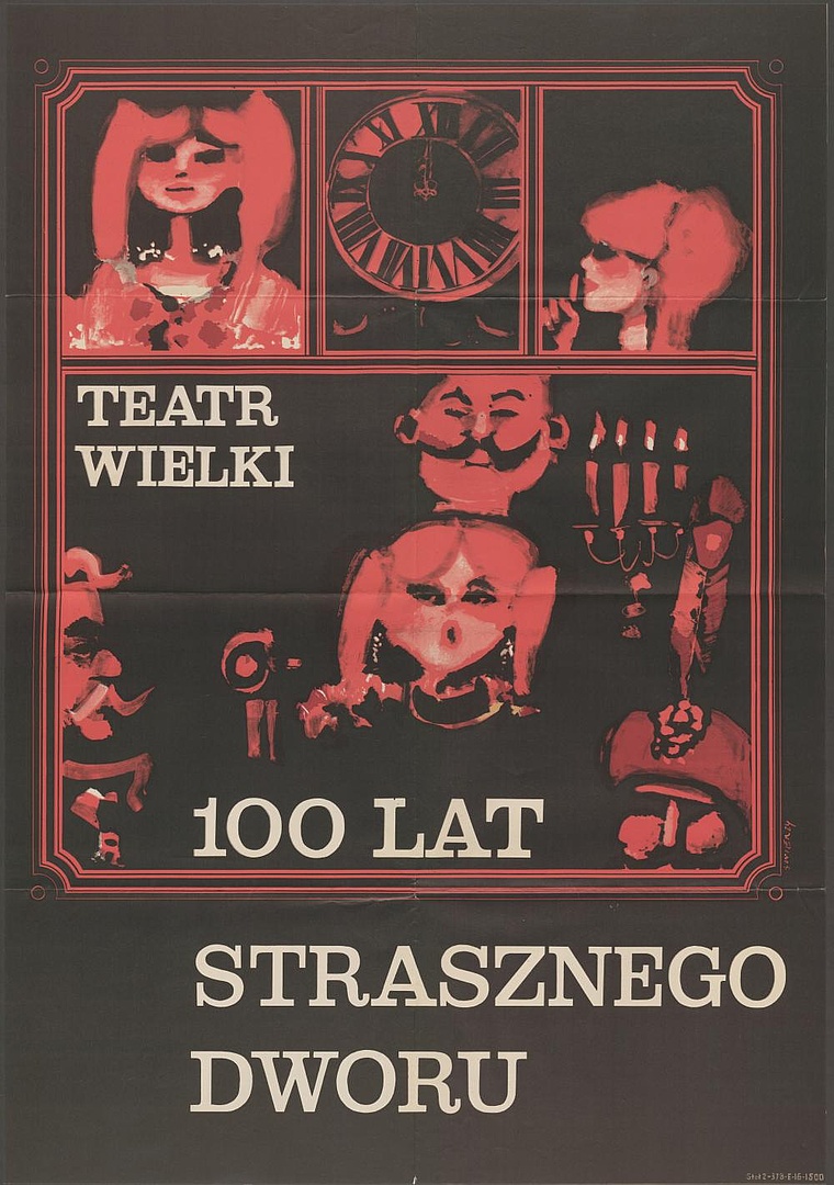 Plakat „Straszny dwór” - 100 lat