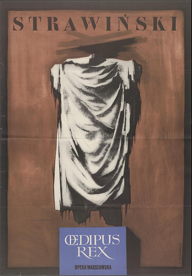 Plakat. „Oedipus Rex” Igor Strawiński 10-01-1962