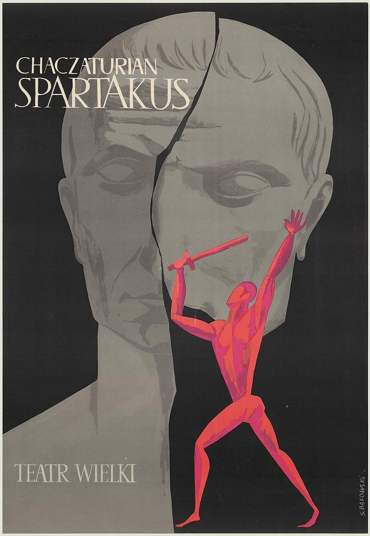 Plakat. „Spartakus” Aram Chaczaturian 1968-11-28