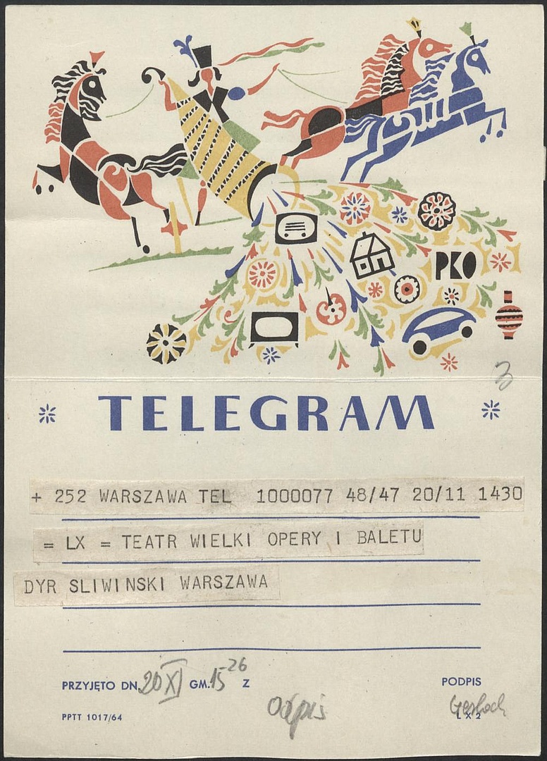 Otwarcie Teatru Wielkiego w Warszawie 19-11-1965