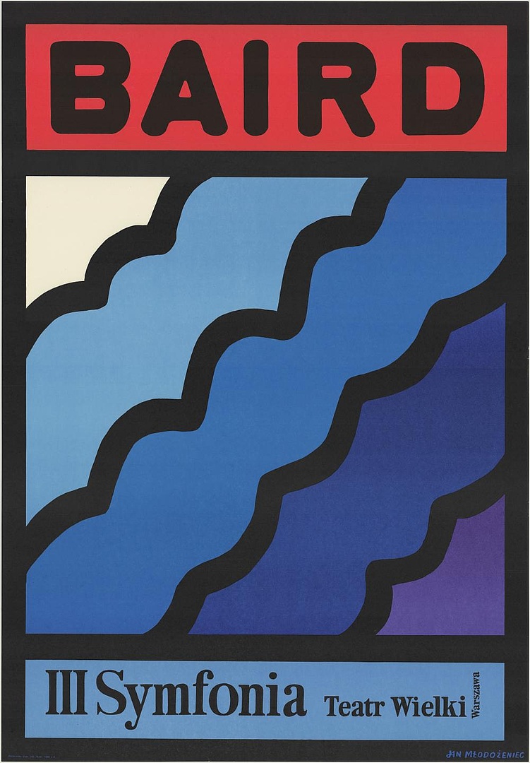 Plakat. „III Symfonia” Tadeusz Baird 1976-04-04
