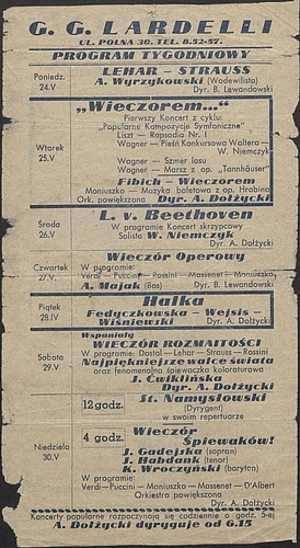 Program repertuarowy 24-05-1943 – 30-05-1943