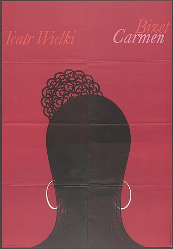 Plakat premierowy „Carmen” Georges Bizet 16-07-1967