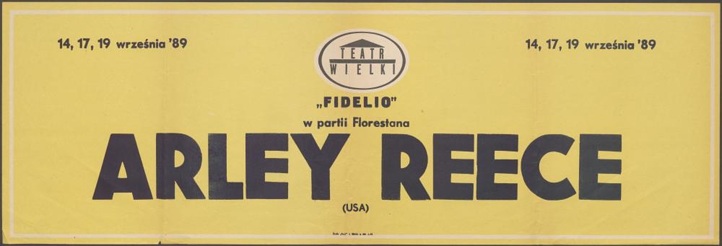 Zapowiedż występu gościnnego Arleya Reece w partii Florestana, „Fidelio” Ludwig van Beethoven