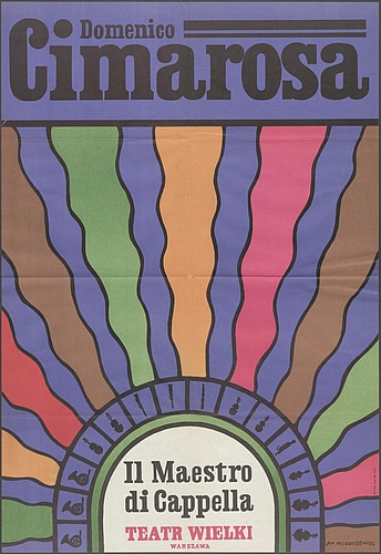 Plakat „Il maestro di cappella” Domenico Cimarosa 06-02-1971