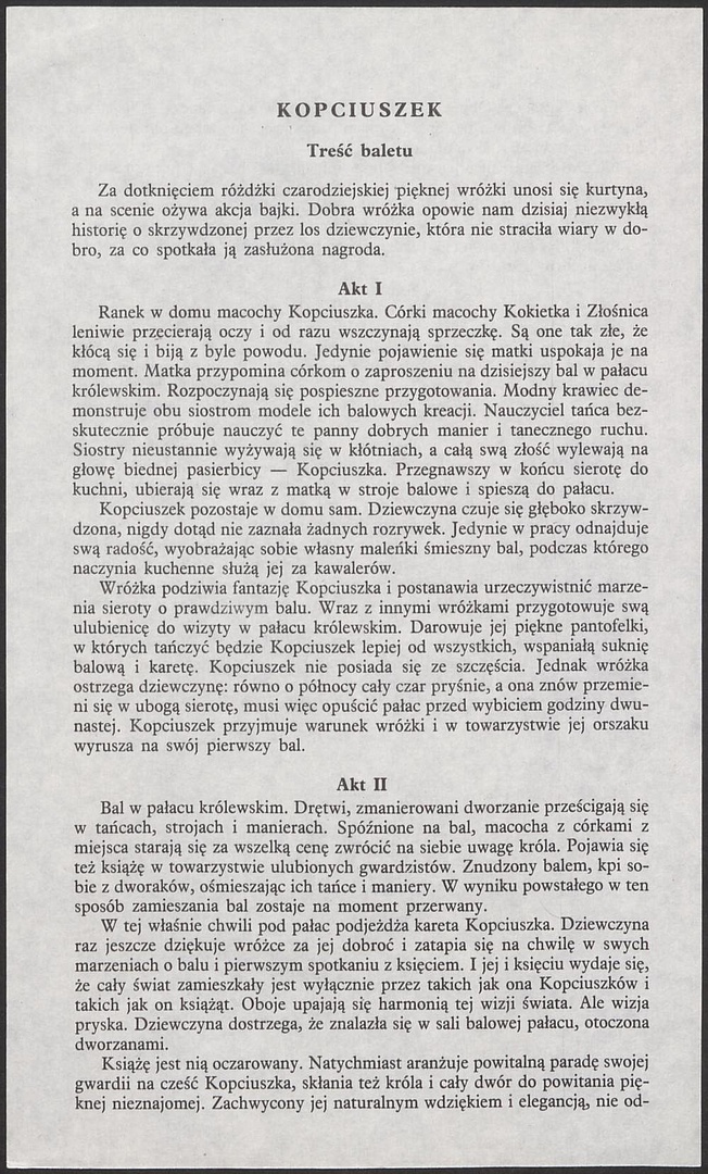 Program Kopciuszek 1988-02-27