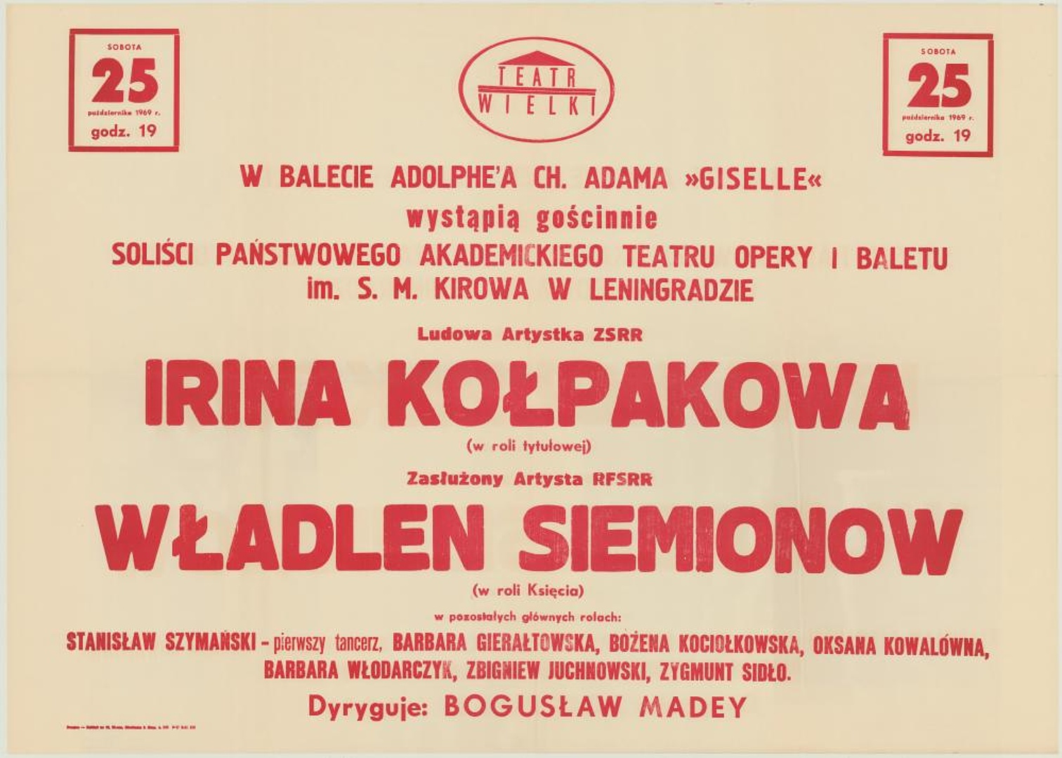 Sztrajfa. „Giselle” Adolphe Charles Adam 1969-10-25