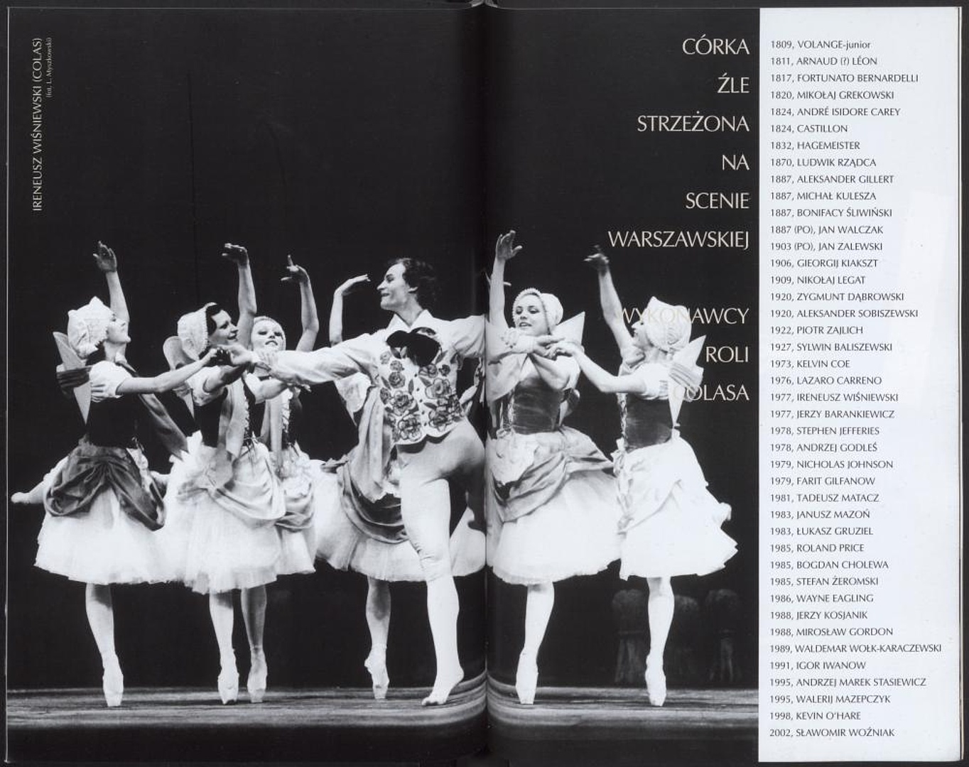 Program.” La fille mal gardée”/ „Córka źle strzeżona” Ferdinand Hérold 2002-02-15