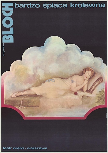 Plakat. „Bardzo śpiąca królewna” Augustyn Bloch 1974-09-29