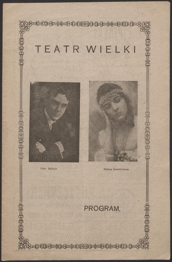 Przedstawienie benefisowe baletu Opery Warszawskiej 1919