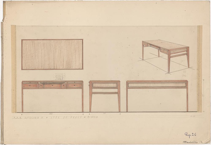 PAN, Kategoria IV, Stół do pracy, biurko