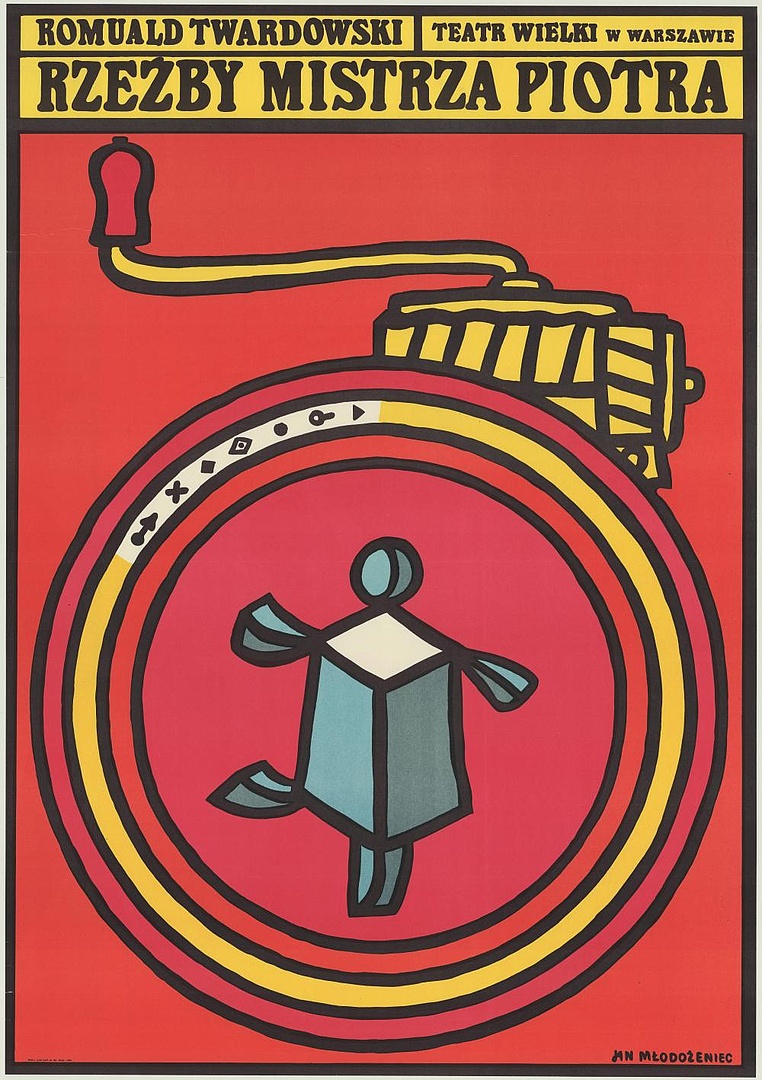Plakat. „Rzeźby mistrza Piotra” Romuald Twardowski 1974-09-29