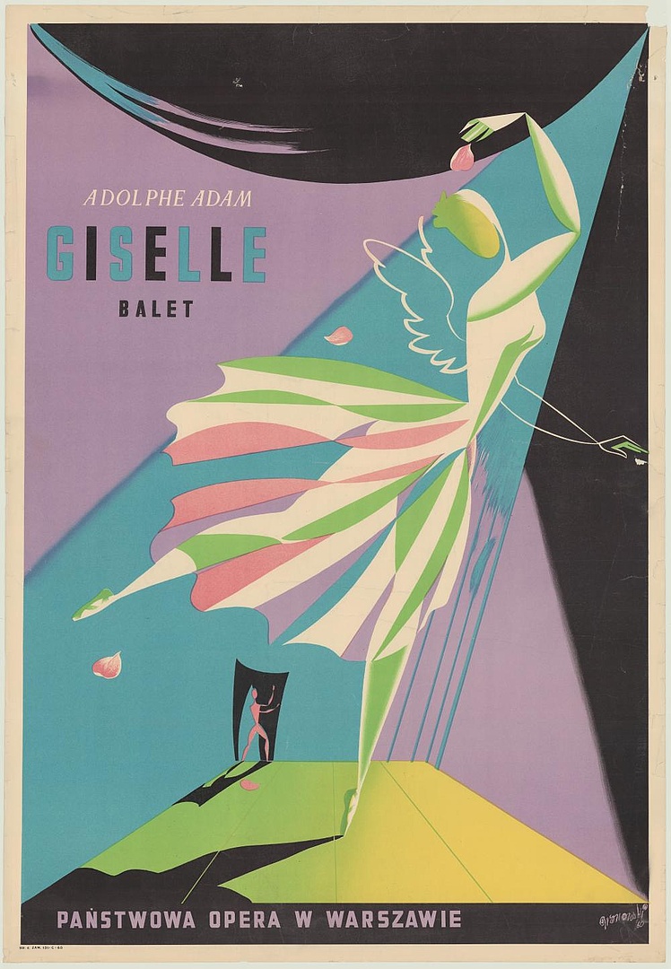 Plakat. „Giselle” Adolf Adam 1960-03-19