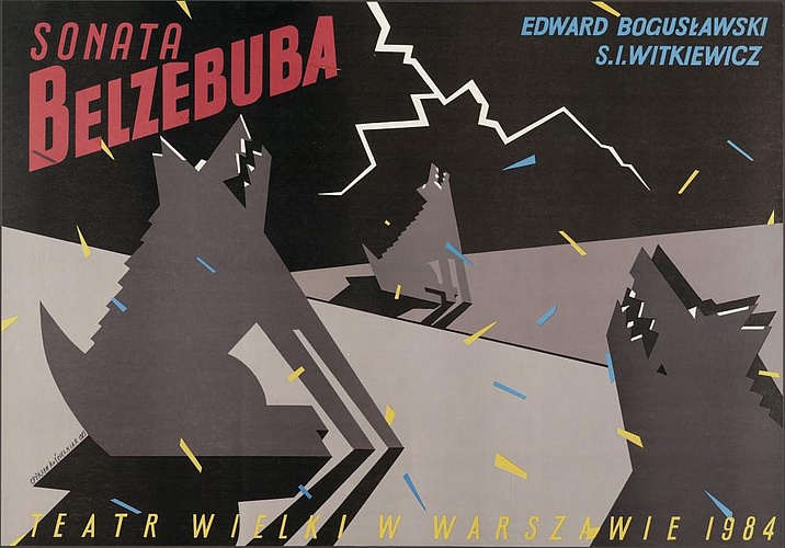 Plakat „Sonata Belzebuba” Edward Bogusławski 11-02-1984
